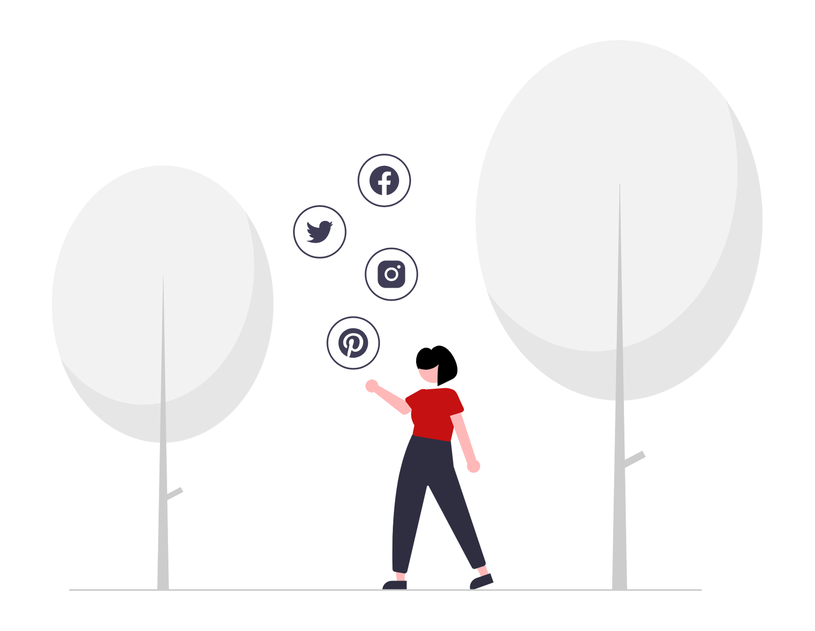 Creator managing social media accounts